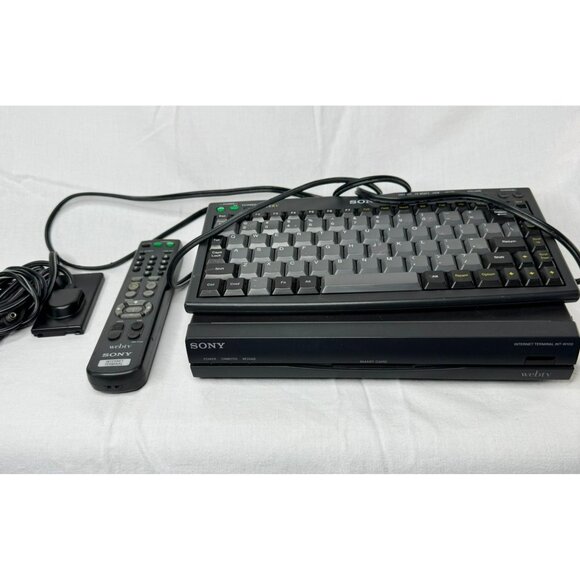 Sony Webtv Internet Terminal Keyboard & Remote Control Model INT W100 For Parts - Picture 1 of 11
